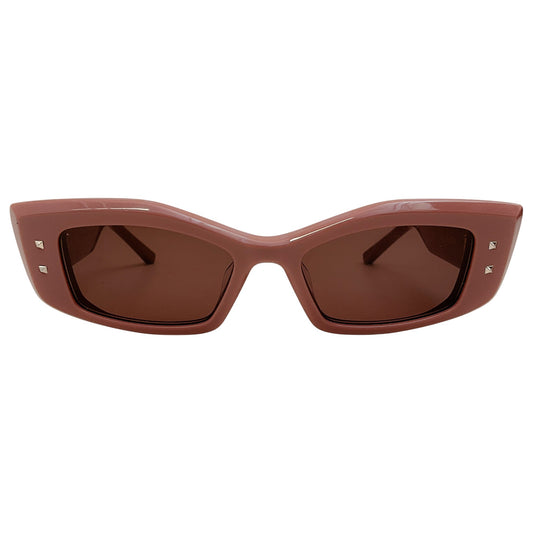 Valentino Brown / Gold V Quattro Sunglasses