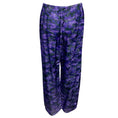 Load image into Gallery viewer, Dries Van Noten Purple Multi Camo Print Drawstring Satin Pants
