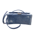Load image into Gallery viewer, Balenciaga Blue Distressed Denim Hourglass Top Handle Bag
