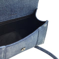 Load image into Gallery viewer, Balenciaga Blue Distressed Denim Hourglass Top Handle Bag
