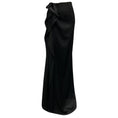 Load image into Gallery viewer, Dries Van Noten Black Ruffled Draped Crepe Maxi Skirt
