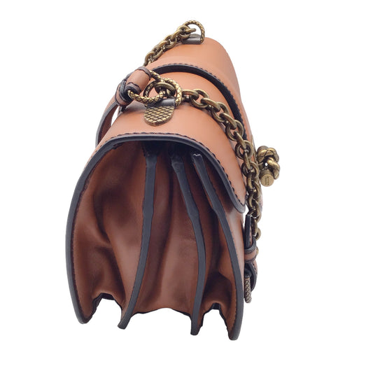 Bottega Veneta Light Calvados Brown City Knot Leather Chain Shoulder Bag