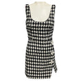 Load image into Gallery viewer, Self-Portrait Black / White Check Boucle Mini Dress
