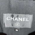 Load image into Gallery viewer, Chanel Black Multicolor 2022 Logo Stripe Knit Mini Dress with CC Logo Buttons
