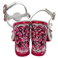 Load image into Gallery viewer, Dolce & Gabbana Pink / White Keira Heeled Sandals
