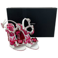 Load image into Gallery viewer, Dolce & Gabbana Pink / White Keira Heeled Sandals
