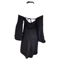 Load image into Gallery viewer, CALLAS Black Ambra Cady Cold Shoulder Halter Dress
