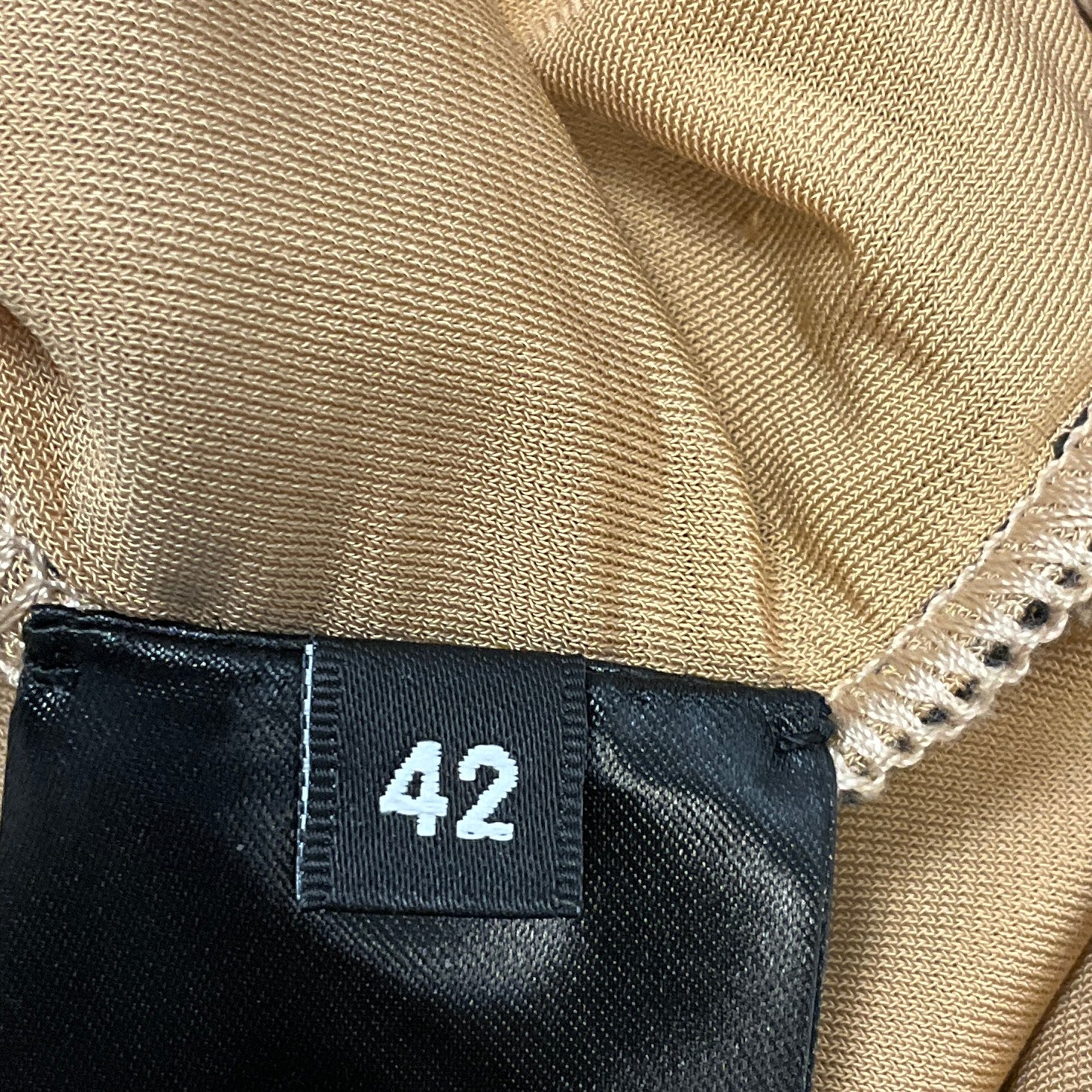 Balmain Black / Nude Monogram Mesh Tulle Bodysuit with Shoulder Pads