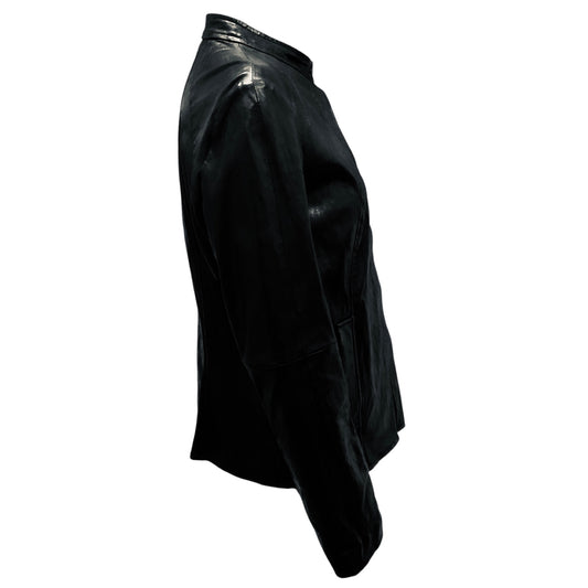 KZ_K STUDIO by Karolina Zmarlak Black Full Zip Vegan Leather Jacket