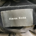 Load image into Gallery viewer, Simone Rocha Black Bead Embellished Velvet Skirt
