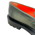 Load image into Gallery viewer, Santoni Green Leather Feline Loafers
