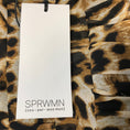 Load image into Gallery viewer, SPRWMN Tan / Brown Multi Animal Print Silk Chiffon Wide Leg Trousers
