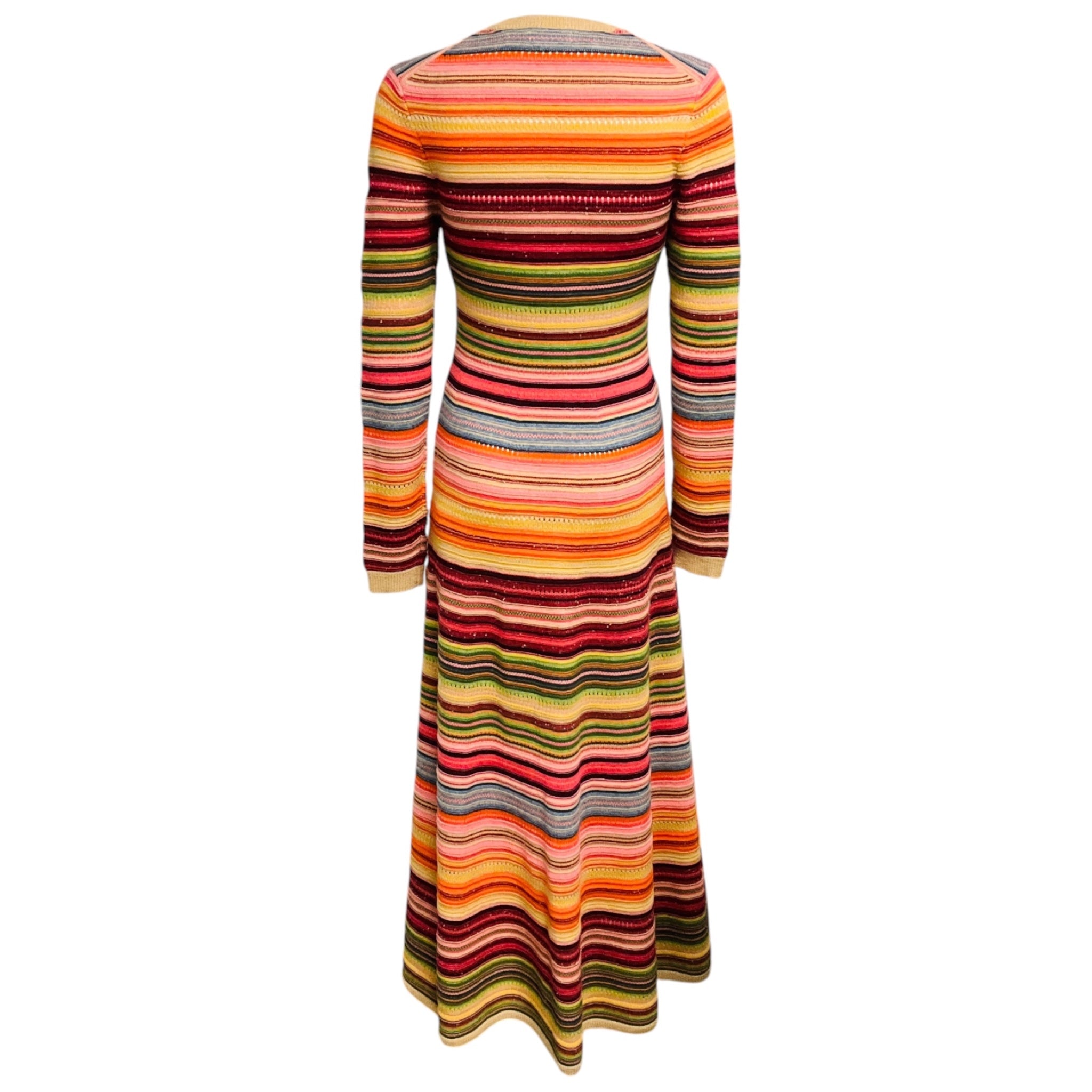 Polo by Ralph Lauren Multicolor Striped Knit Maxi Dress