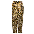 Load image into Gallery viewer, SPRWMN Tan / Brown Multi Animal Print Silk Chiffon Wide Leg Trousers
