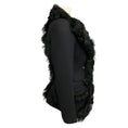 Load image into Gallery viewer, Prada Black Double Stretch Wool Giacca Jacket with Fur Trim
