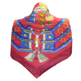 Load image into Gallery viewer, Hermes Red / Blue Multi Aux Champs Square Silk Twill Scarf
