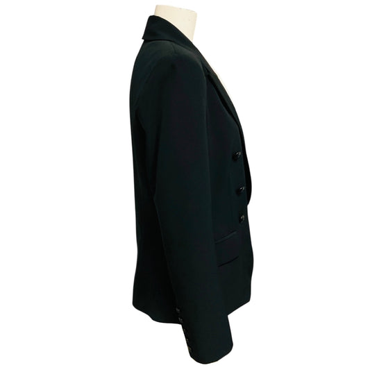 L'Agence Ecru / Black Kenzie Colorblock Double Breasted Blazer