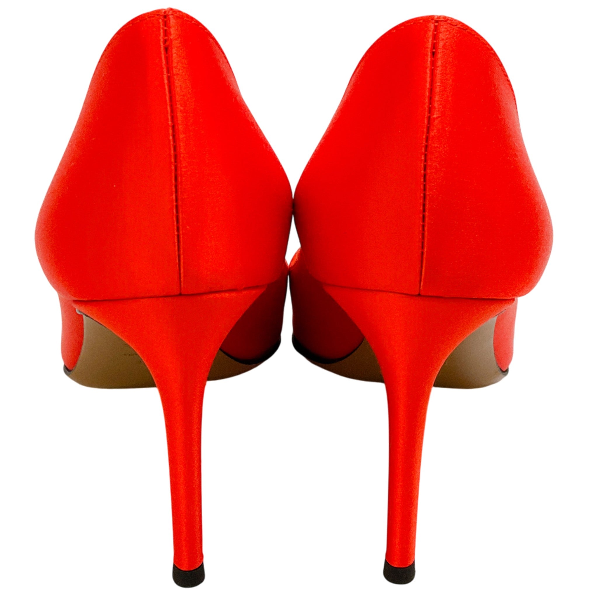 Alexandre Vauthier Orange Satin Pumps