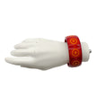 Load image into Gallery viewer, Tiffany & Co. Red / Orange Marrakesh Print Paloma Picasso Zellige Lacquer Wide Bangle Bracelet
