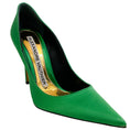 Load image into Gallery viewer, Alexandre Vauthier Green Satin Pumps

