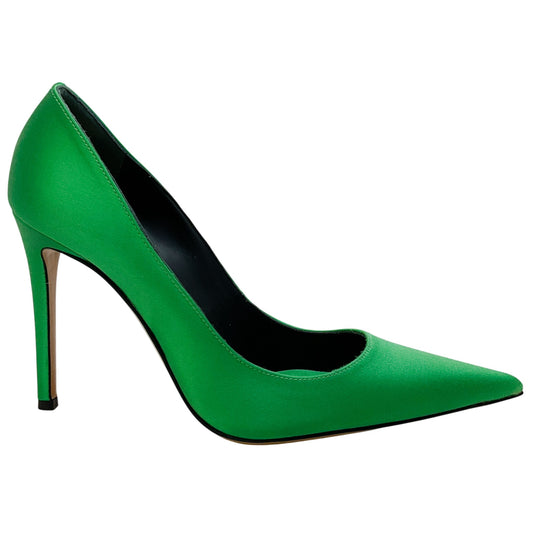Alexandre Vauthier Green Satin Pumps