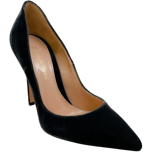 Gianvito Rossi Velluto Grey Velvet Gianvito 105 Pumps