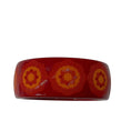 Load image into Gallery viewer, Tiffany & Co. Red / Orange Marrakesh Print Paloma Picasso Zellige Lacquer Wide Bangle Bracelet
