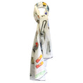 Load image into Gallery viewer, Louis Vuitton Ivory Multi Vernis Stickers Printed Cotton and Silk Scarf
