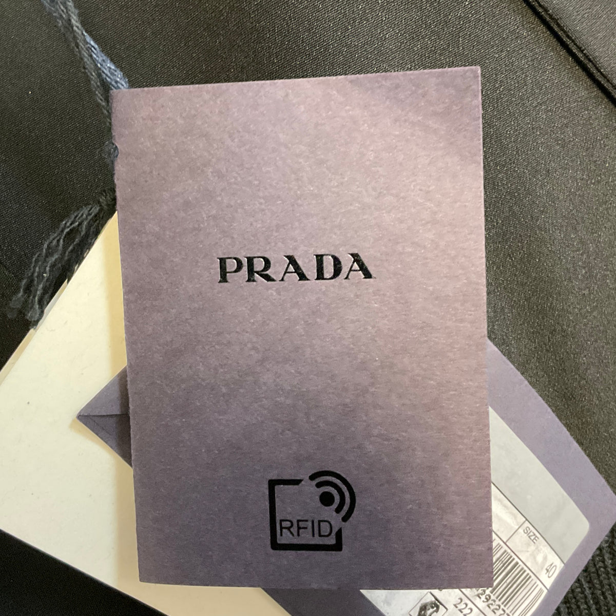 Prada Black Long Sleeved Silk Cady and Wool Knit Mini Dress