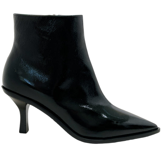 Casadei Black Patent Thunderdome Booties