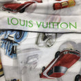 Load image into Gallery viewer, Louis Vuitton Ivory Multi Vernis Stickers Printed Cotton and Silk Scarf

