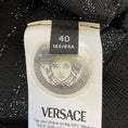 Load image into Gallery viewer, Versace Black / Silver Metallic 2023 Lurex Knit Cardigan and Dress Set
