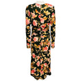 Load image into Gallery viewer, Cara Cara Olive Green / Pink Multi Floral Printed Midi Dress
