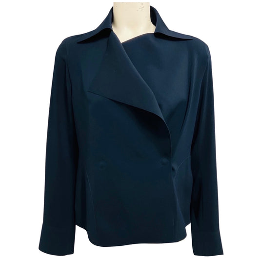 Akris Punto Navy Blue Scuba Jacket