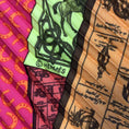 Load image into Gallery viewer, Hermes Pink / Purple Multi A Cheval sur mon Carre Plisse Pleated Silk Twill Scarf
