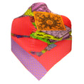 Load image into Gallery viewer, Hermes Pink / Purple Multi A Cheval sur mon Carre Plisse Pleated Silk Twill Scarf
