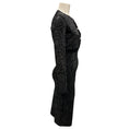 Load image into Gallery viewer, Versace Black / Silver Metallic 2023 Lurex Knit Cardigan and Dress Set
