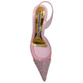 Load image into Gallery viewer, Alexandre Vauthier Azalea Pink PVC Raquel Slingback Pumps with Crystal Embellishments
