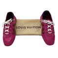 Load image into Gallery viewer, Louis Vuitton Fuchsia Pink Suede Calfskin LV Sneakerina Sneakers
