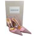 Load image into Gallery viewer, Alexandre Vauthier Azalea Pink PVC Raquel Slingback Pumps with Crystal Embellishments

