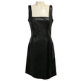 Load image into Gallery viewer, Loewe Vintage Black Sleeveless Leather Midi Dress
