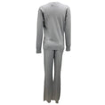 Load image into Gallery viewer, Olivia von Halle Grey Silk and Cashmere Knit Track Suit
