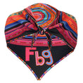 Load image into Gallery viewer, Hermes Black / Pink Multi FBG 24 Plisse Pleated Silk Twill Scarf
