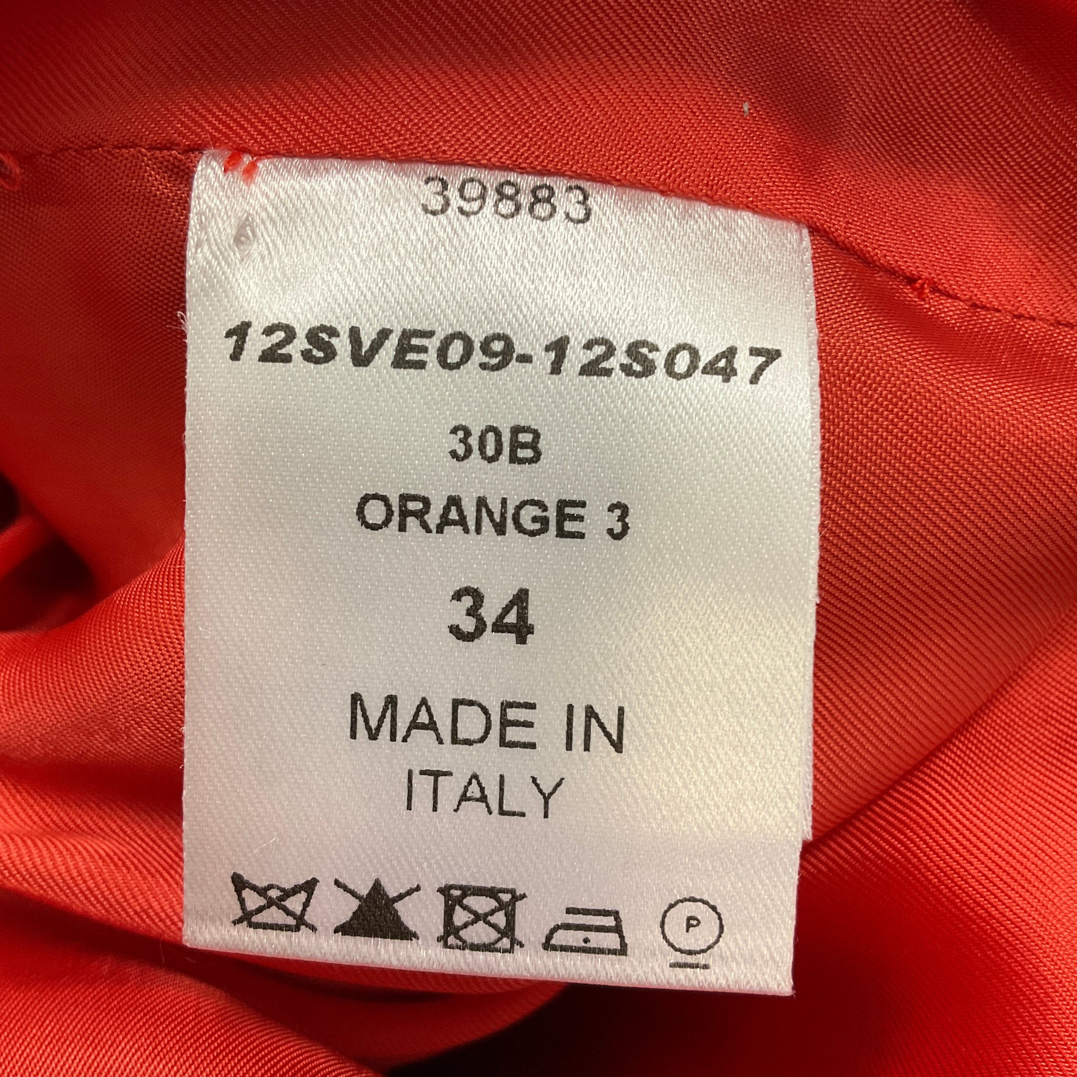 Chloe Orange Two Button Cotton Jacket