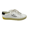 Load image into Gallery viewer, Saint Laurent White / Black Court Classic Embroidered Sneakers
