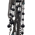 Load image into Gallery viewer, Chanel Multicolored Pearl CC Logo Multi Strand Necklace
