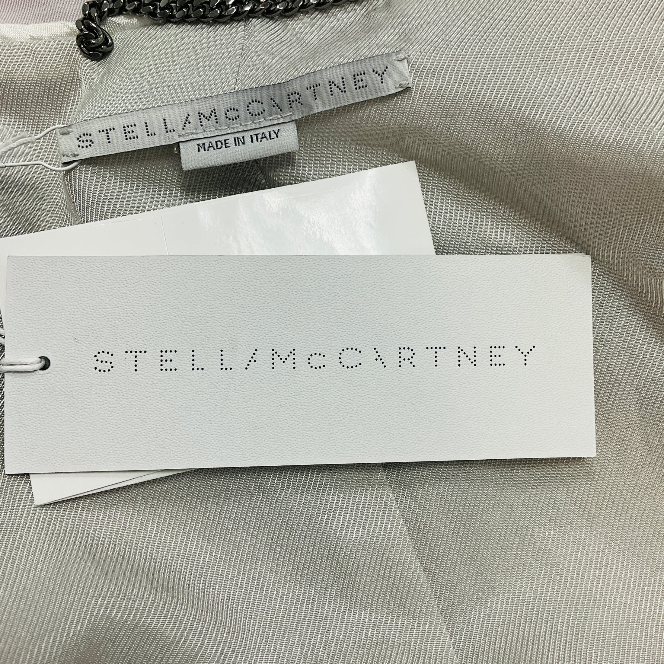Stella McCartney Light Grey Aya Wool Twill Tailored Jacket