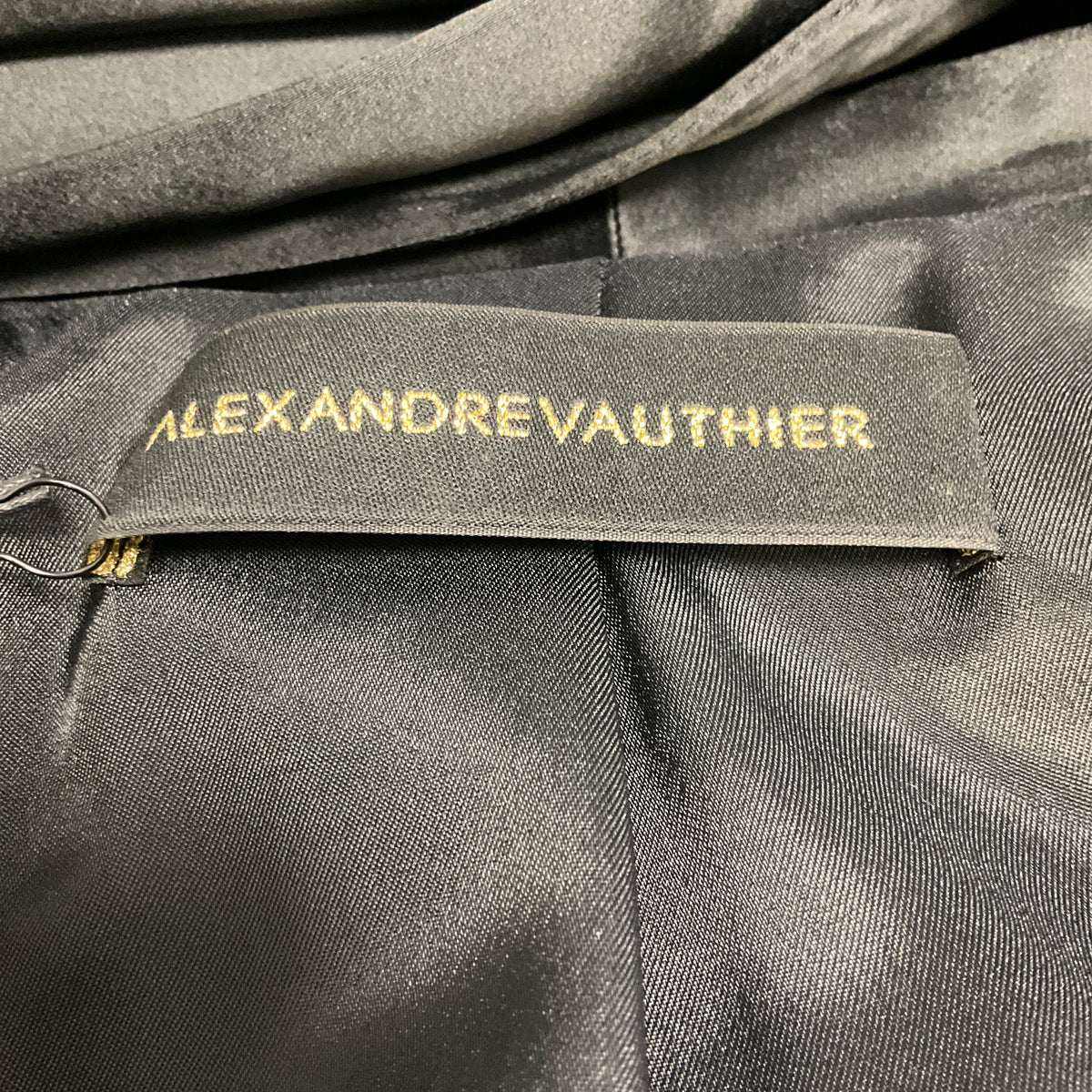Alexandre Vauthier Black Satin Trimmed Tuxedo Style Wool Mini Cocktail Dress