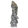 Load image into Gallery viewer, Christian Dior White / Navy Blue Animal Print Zip-Front Coat
