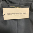 Load image into Gallery viewer, Alexandre Vauthier Black Satin Trimmed Tuxedo Style Wool Mini Cocktail Dress
